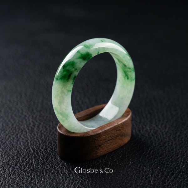 Nhẫn Ngọc Phỉ Thuý Điểm Xanh Lý Glosbe & Co NNG01 - 01