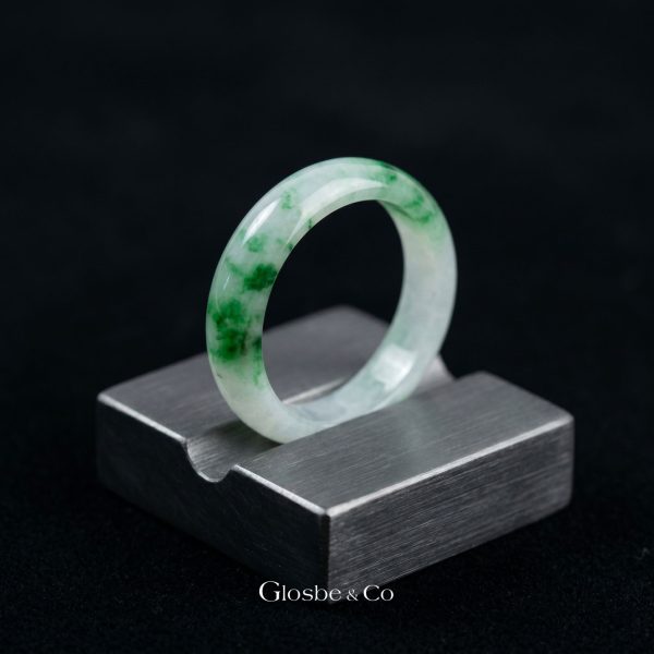 Nhẫn Ngọc Phỉ Thuý Điểm Xanh Lý Glosbe & Co NNG01 - 01