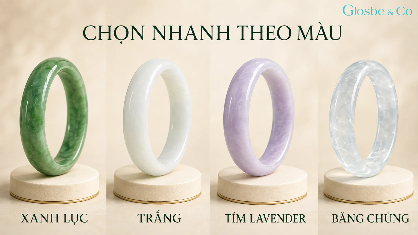 Chọn Vòng Ngọc Phỉ Thúy theo màu