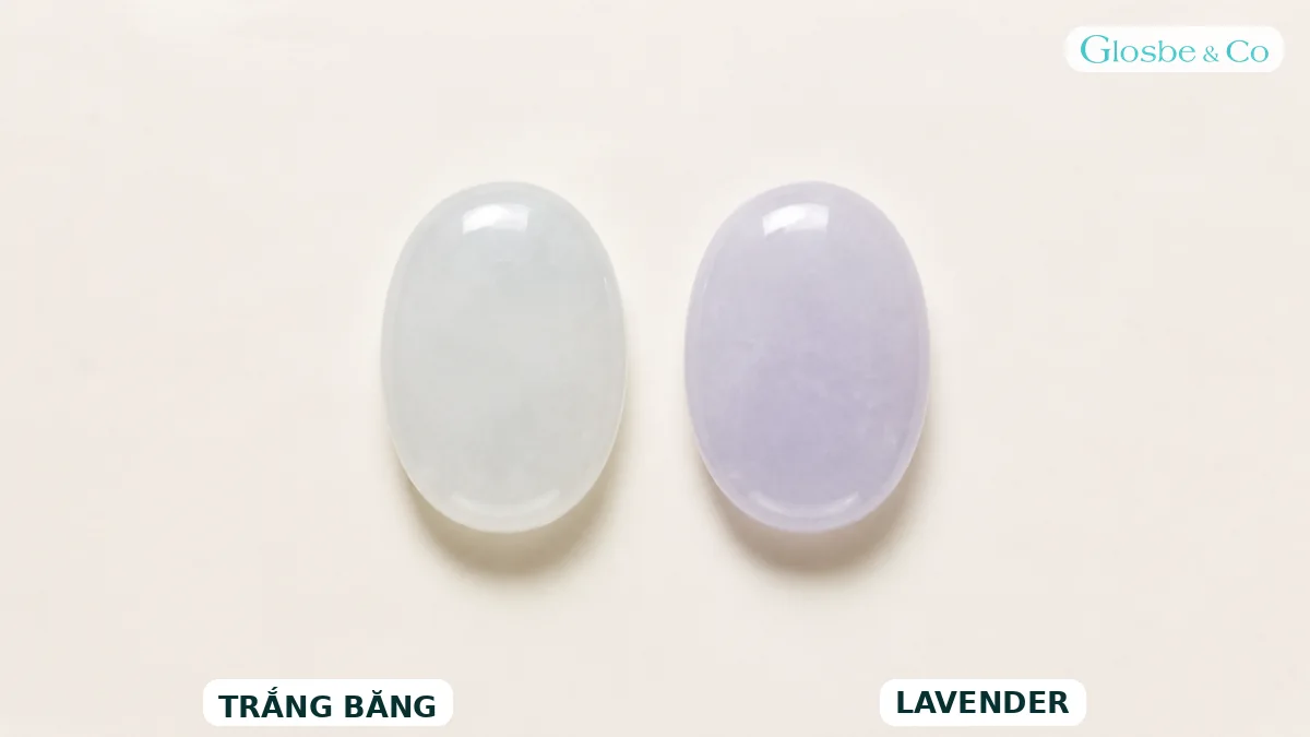 So sánh ngọc băng chủng trắng và lavender
