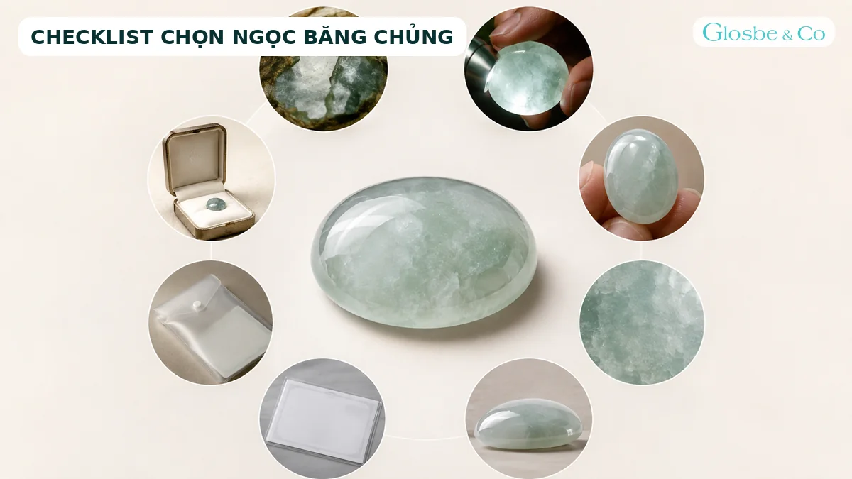 Checklist tám tiêu chí chọn Ngọc Phỉ Thúy băng chủng