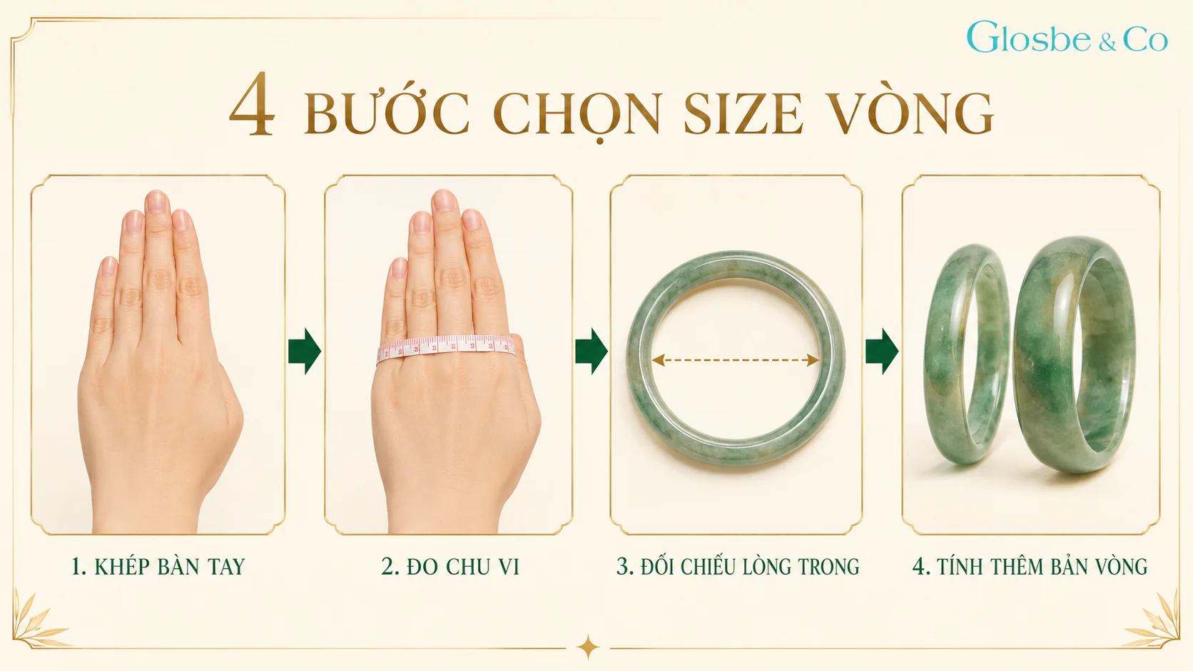 Bốn bước chọn size vòng