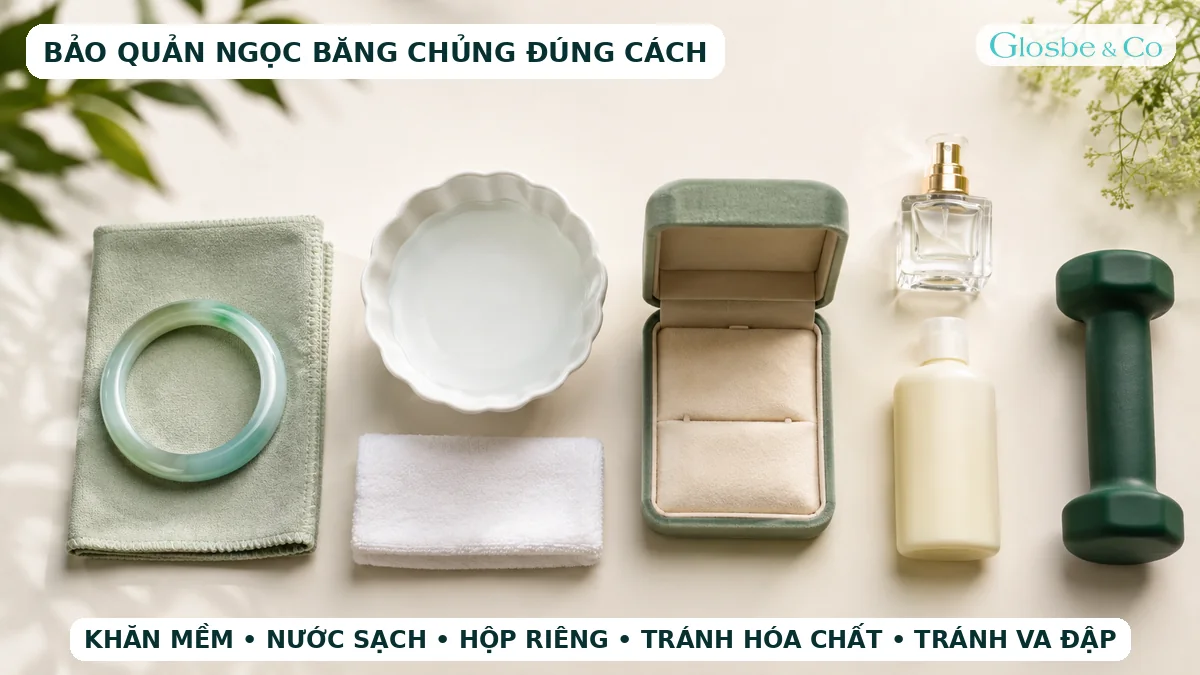 Cách bảo quản ngọc phỉ thúy băng chủng đúng cách