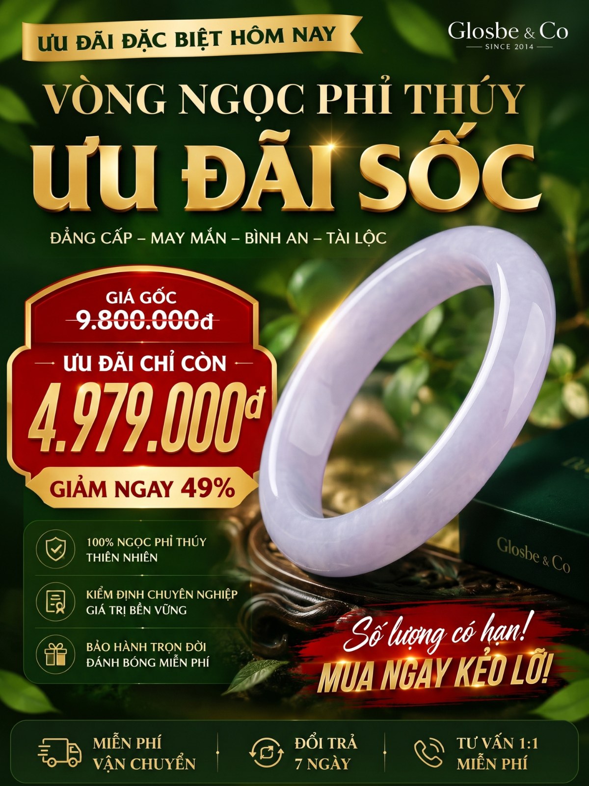Ưu Đãi Vòng Ngọc Phỉ Thúy Glosbe & Co - 2026